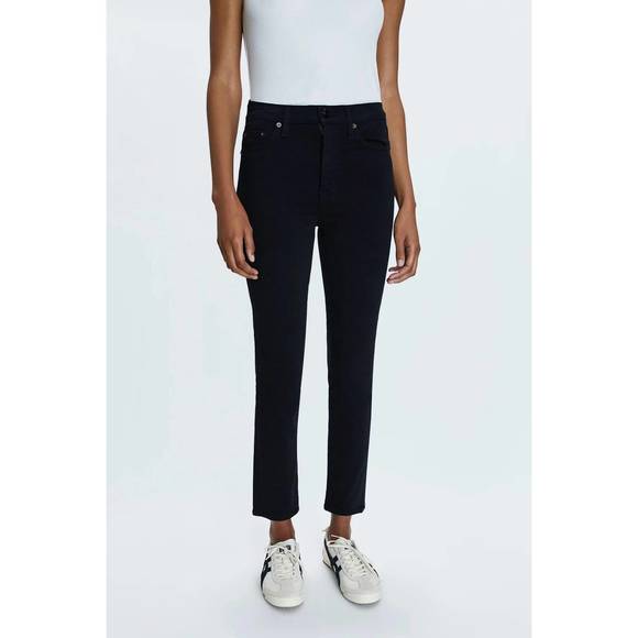 NEW PISTOLA madi high rise slim jeans in black